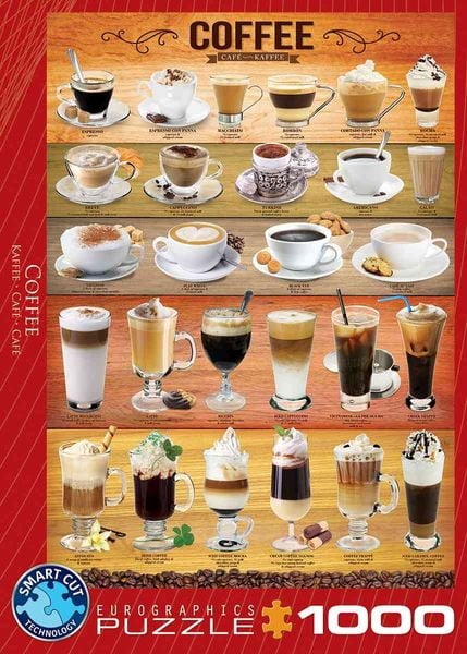 Eurographics 6000-0589 - Kaffee , Puzzle, 1.000 Teile