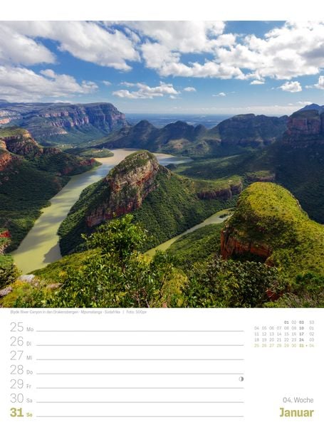 Produktbild: Planet Erde Wochenplaner Kalender 2027 | Landschaften der Welt
