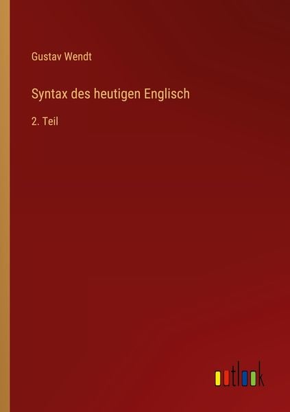 Produktbild: Syntax des heutigen Englisch