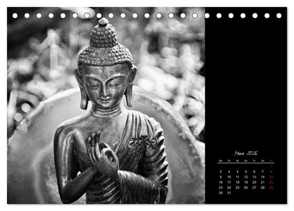 Produktbild: Worte des Buddha 2026 (Tischkalender 2026 DIN A5 quer), CALVENDO Monatskalender