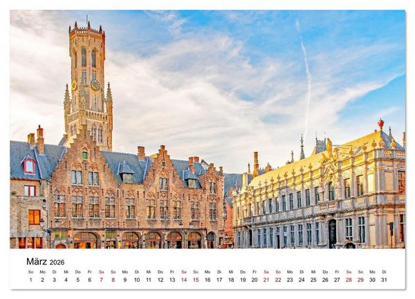 Produktbild: Br&uuml;gge - malerische Stadt mit Charme (Wandkalender 2026 DIN A2 quer), CALVENDO Monatskalender
