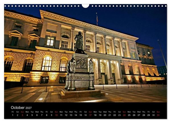 Produktbild: Evening Walk through Berlin (Wall Calendar 2027 DIN A3 landscape), CALVENDO 12 Month Wall Calendar