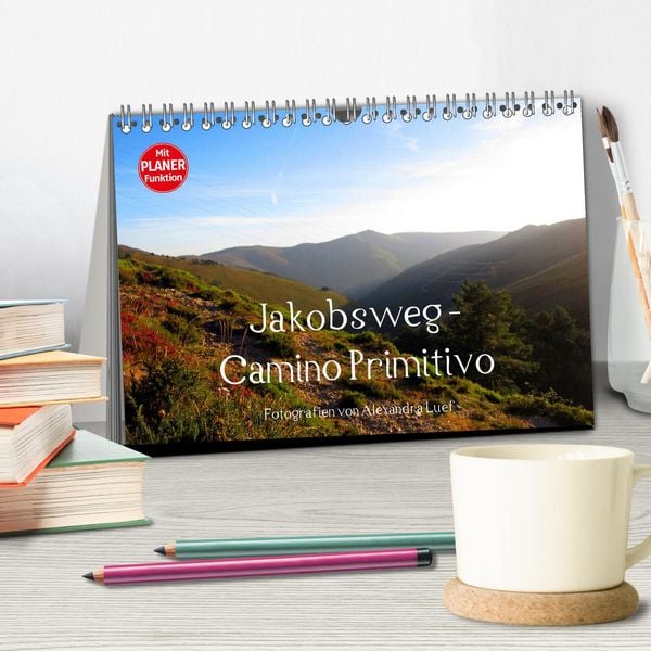 Produktbild: Jakobsweg - Camino Primitivo (Tischkalender 2026 DIN A5 quer), CALVENDO Monatskalender