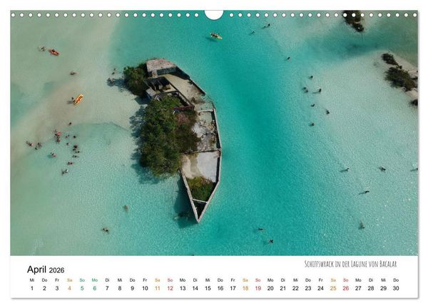 Produktbild: Mexiko aus der Vogelperspektive (Wandkalender 2026 DIN A3 quer), CALVENDO Monatskalender