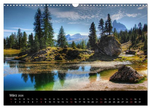 Produktbild: dolomiten (Wandkalender 2026 DIN A3 quer), CALVENDO Monatskalender