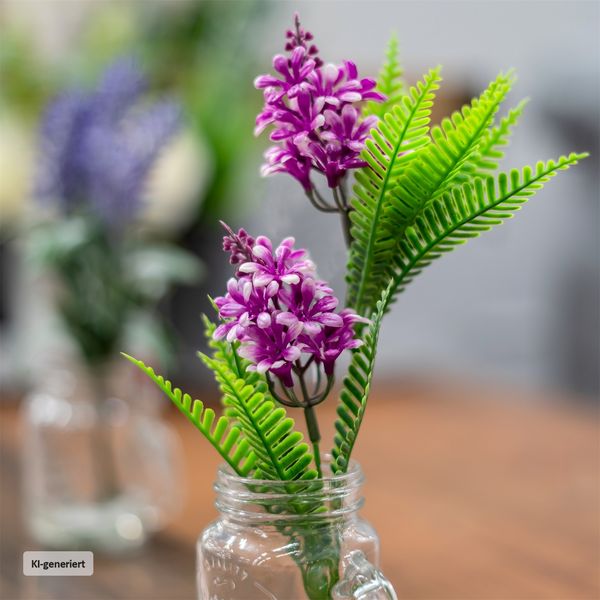 Produktbild: NTK-Collection NTK-Collection Kunstblume Hyazinthe in Glaskrug Leilani