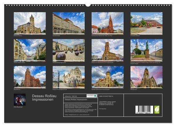 Produktbild: Dessau Ro&szlig;lau Impressionen (hochwertiger Premium Wandkalender 2026 DIN A2 quer), Kunstdruck in Hochglanz