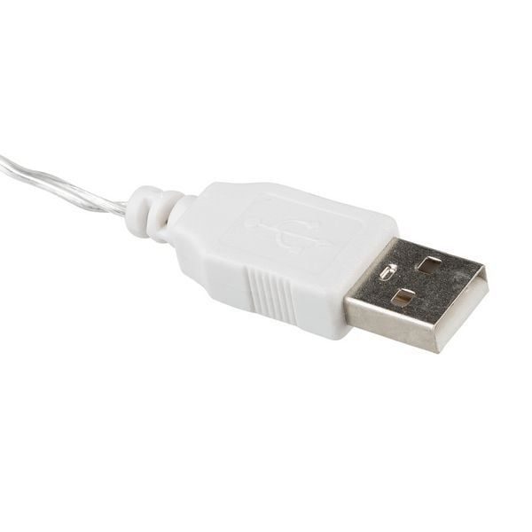 Produktbild: Idena Lichterkette 50 Micro LED warmwei&szlig; mit USB 2,75m