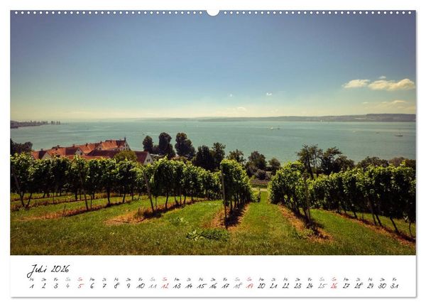 Produktbild: Unterwegs am Bodensee (Wandkalender 2026 DIN A2 quer), CALVENDO Monatskalender
