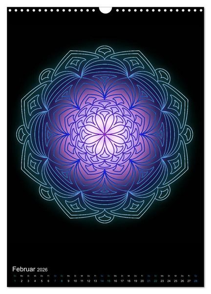 Produktbild: Mandala-Kalender 2026 (Wandkalender 2026 DIN A3 hoch), CALVENDO Monatskalender