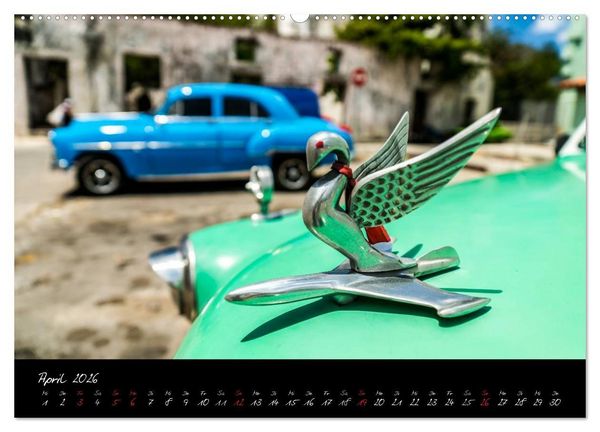 Produktbild: Kubas Klassische Automobile 2026 (Wandkalender 2026 DIN A2 quer), CALVENDO Monatskalender
