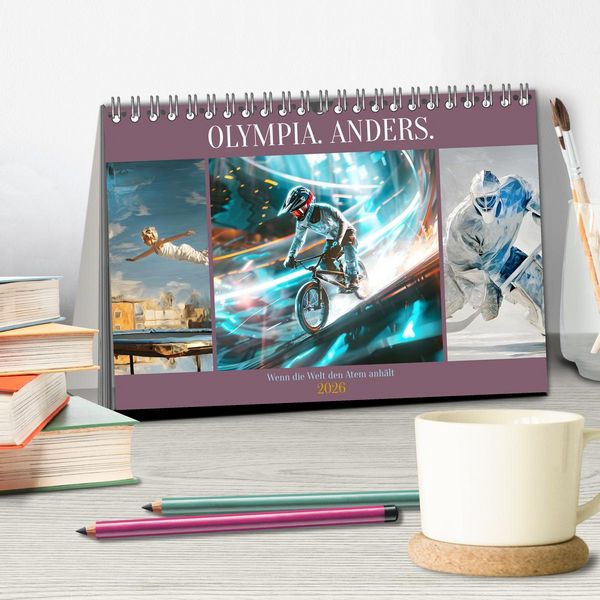 Produktbild: Olympia. Anders. (Tischkalender 2026 DIN A5 quer), CALVENDO Monatskalender
