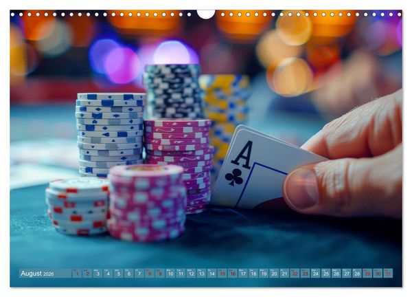 Produktbild: Texas Hold'em Poker Faces (Wall Calendar 2026 DIN A3 landscape), CALVENDO 12 Month Wall Calendar