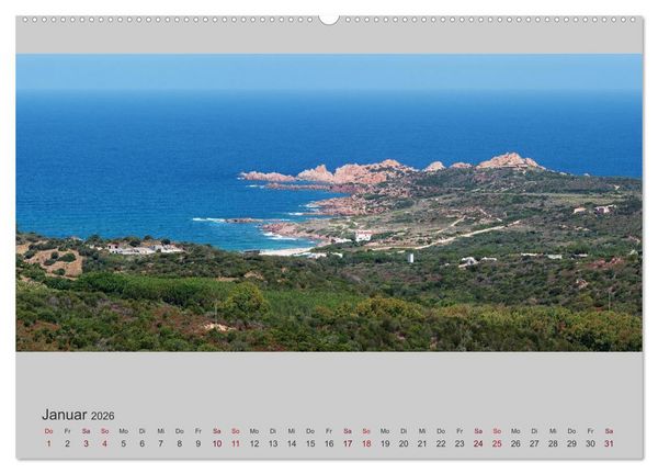 Produktbild: Sardinien &ndash; Die Nordk&uuml;ste (Wandkalender 2026 DIN A2 quer), CALVENDO Monatskalender