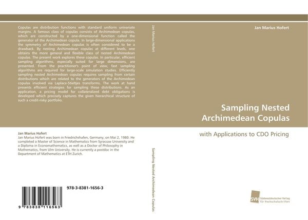 Produktbild: Sampling Nested Archimedean Copulas