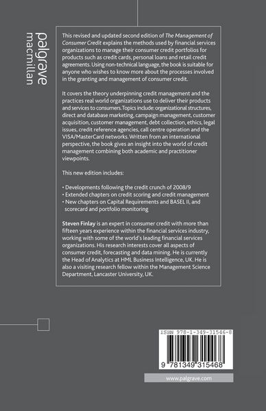 Produktbild: The Management of Consumer Credit