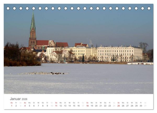 Produktbild: Schwerin - Impressionen (Tischkalender 2026 DIN A5 quer), CALVENDO Monatskalender