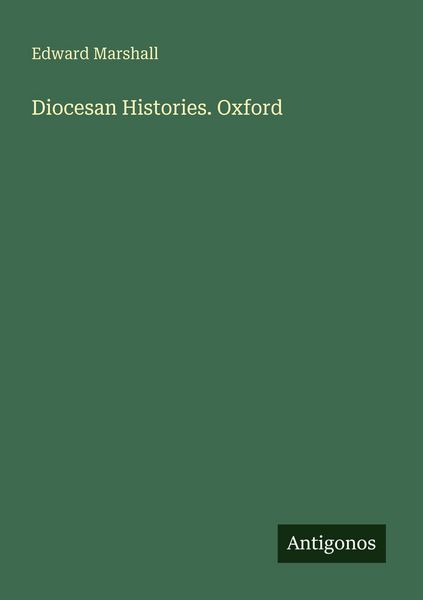 Produktbild: Diocesan Histories. Oxford