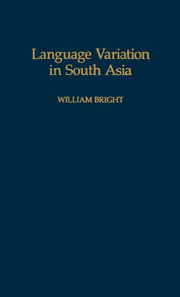 Produktbild: Language Variation in South Asia