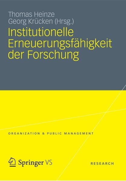 Produktbild: Institutionelle Erneuerungsf&auml;higkeit der Forschung