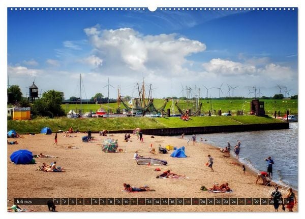 Produktbild: Friesland - Nordseebad Dangast / CH-Version (Wandkalender 2026 DIN A2 quer), CALVENDO Monatskalender