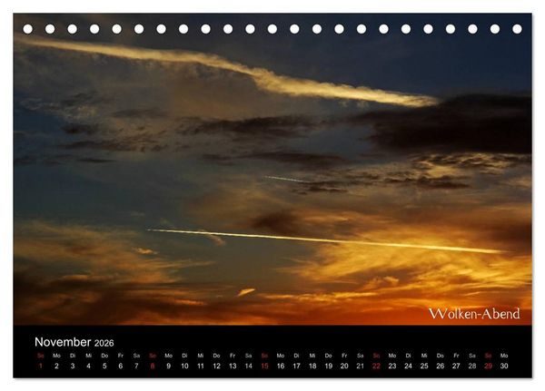 Produktbild: Wolken-Kunstwerke (Tischkalender 2026 DIN A5 quer), CALVENDO Monatskalender