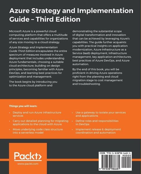 Produktbild: Azure Strategy and Implementation Guide - Third Edition