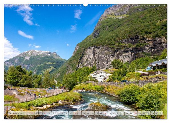 Produktbild: Fjorde & Felsen &ndash; Norwegens wilde Seele (Wandkalender 2026 DIN A2 quer), CALVENDO Monatskalender