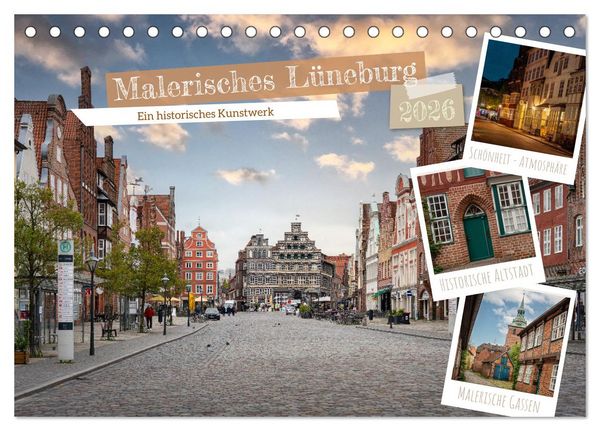Produktbild: Malerisches L&uuml;neburg (Tischkalender 2026 DIN A5 quer), CALVENDO Monatskalender