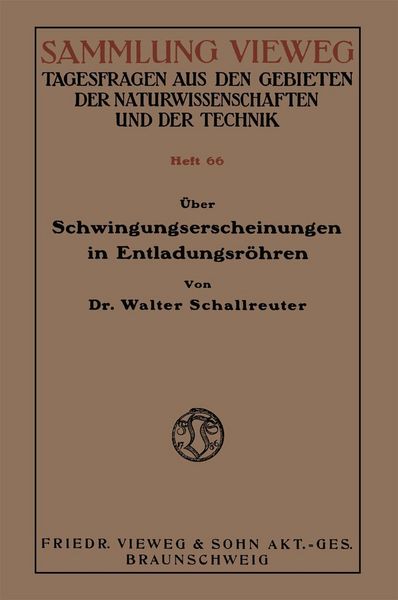 Produktbild: &Uuml;ber Schwingungserscheinungen in Entladungsr&ouml;hren