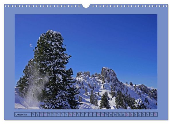Produktbild: Winterwanderung in den Tuxer Alpen (Wandkalender 2026 DIN A3 quer), CALVENDO Monatskalender
