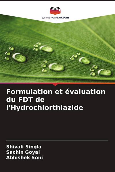 Produktbild: Formulation et &eacute;valuation du FDT de l'Hydrochlorthiazide