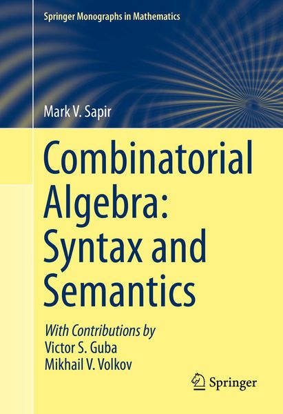 Produktbild: Combinatorial Algebra: Syntax and Semantics