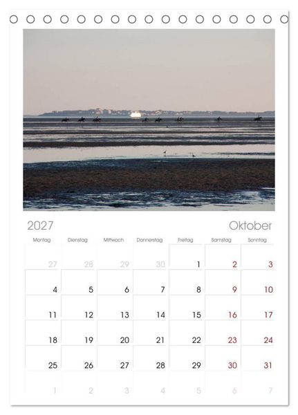 Produktbild: Tischplaner 2027 - F&ouml;hr 2027. Portr&auml;t einer Insel (A5 Tischkalender zum Aufstellen) CALVENDO