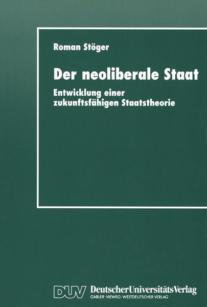 Produktbild: Der neoliberale Staat