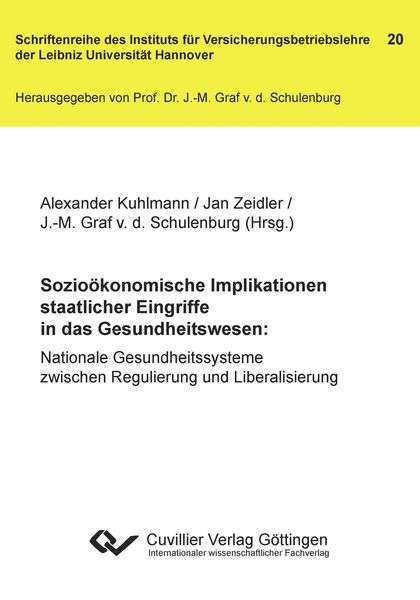 Produktbild: Sozio&ouml;konomische Implikationen staatlicher Eingriffe in das Gesundheitswesen