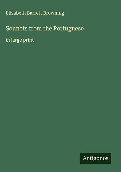 Produktbild: Sonnets from the Portuguese