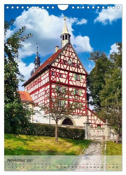 Produktbild: Romantisches Franken (Wandkalender 2027 DIN A4 hoch), CALVENDO Monatskalender