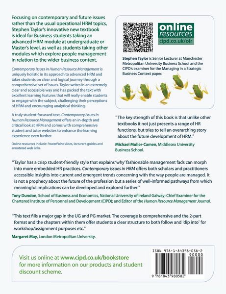 Produktbild: Contemporary Issues in Human Resource Management