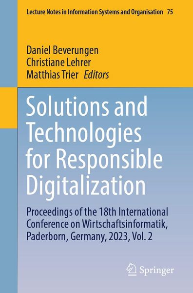 Produktbild: Solutions and Technologies for Responsible Digitalization