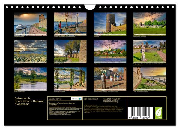 Produktbild: Reise durch Deutschland - Rees am Niederrhein (Wandkalender 2026 DIN A4 quer), CALVENDO Monatskalender