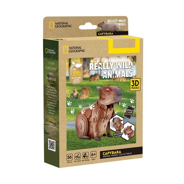 CUBICFUN - 3D Puzzle Wasserschwein 56 Teile