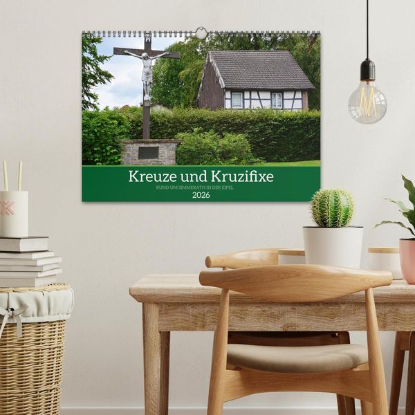 Produktbild: Kreuze und Kruzifixe rund um Simmerath in der Eifel (Wandkalender 2026 DIN A3 quer), CALVENDO Monatskalender