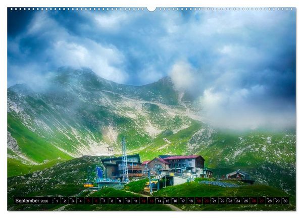 Produktbild: Oberstdorfer Bergwelt (hochwertiger Premium Wandkalender 2026 DIN A2 quer), Kunstdruck in Hochglanz