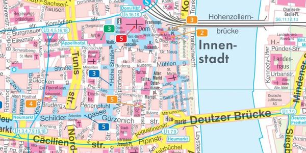 Produktbild: Köln 1 : 10 000 City Pocket + The Big Five