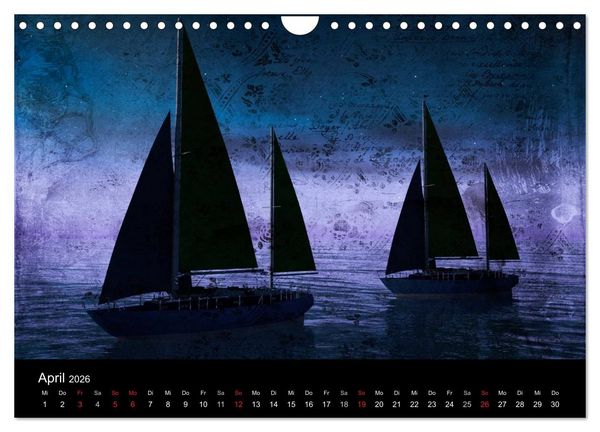 Produktbild: Mystic Ships (Wandkalender 2026 DIN A4 quer), CALVENDO Monatskalender