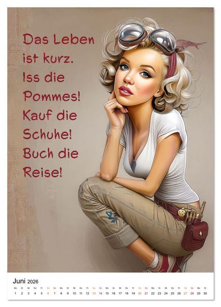 Produktbild: Blond mit Verstand (Wandkalender 2026 DIN A3 hoch), CALVENDO Monatskalender