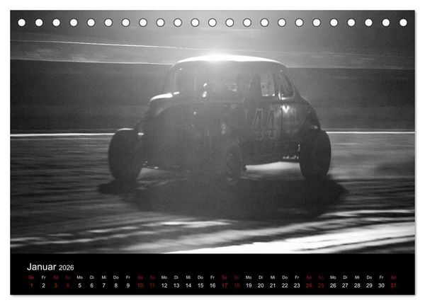 Produktbild: Dirt Track Races (Tischkalender 2026 DIN A5 quer), CALVENDO Monatskalender