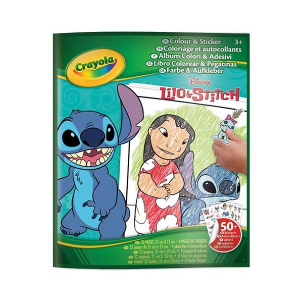 Produktbild: CRAYOLA - Mal- und Stickerbuch Lilo & Stitch