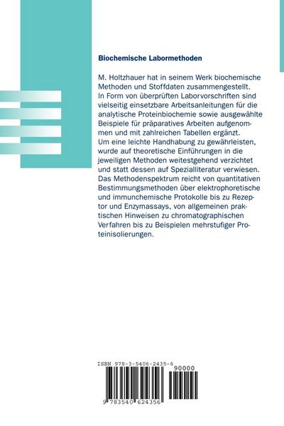 Produktbild: Biochemische Labormethoden